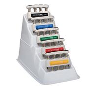 Cando W54584 Attrezzo per Esercizi della Mano Pro, Set di 5 con Supporto