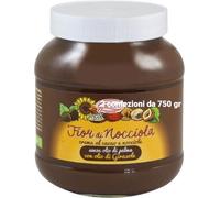 Candola Fior di Nocciola,Crema di Cacao e Nocciola, Senza Olio di Palma, Con Olio di Girasole 2 confezioni da 750 gr
