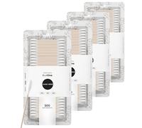 CANDORE - 4 x Blister 500 cotton fioc bambù, morbidezza naturale - Qualità superiore