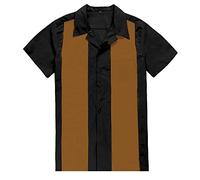 Candow Look Twill Retro Camp Shirt Bowling Clothing Two-Tone