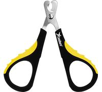 Candure Tagliaunghie Gatto Professionale Tagliaunghie Coniglio Acciaio Inossidabile- Unghie Gatto Fresa per Cavie, Uccelli, Cuccioli, Gattini e Cani Piccoli Animali (Giallo)