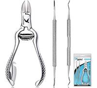 Candure Tagliaunghie Professionale e Tronchesino Impostato per di Spessore e Difficile Unghie dei Piedi & Unghie Incarnite - Manicure e Pedicure attrezzi con Tronchesi, Sollevatore Unghie & Lima