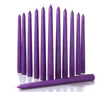 CANDWAX Candele coniche da 10 pollici Set da 12 - Candele coniche antigoccia e candelieri non profumati - Perfette come candele da cena e candele