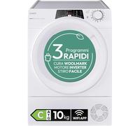 Candy RapidÓ RO EH10N3TE-S Heat Pump Dryer, 10 kg, Inverter Motor, Easy Ironing Program, Wi-Fi + BLE Connectivity, 85 x 59.6 x 58.5 cm (H x W x D), White-Class C [Energy Class C]