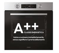 Candy Moderna CA6 N3B1HTX 78 L Nero, Acciaio inox