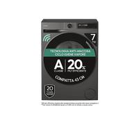CANDY BR 47SBL8G-S LAVATRICE, Caricamento frontale, 7 kg, 16 programmi, Profondità 49 cm, Giri 1400 rpm, Antracite, livello rumorosità centrifuga 71 dB(A