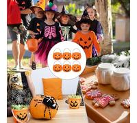 Candy Bucket - PP, 13g Storage Jar Pumpkin Basket Easy-Carry Handle | Reusable Decorative Container Halloween Treat Holder, Party Favor Bin For Kids Events, School Occasions, Fall Festivals