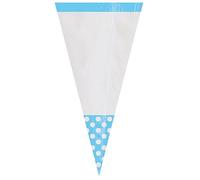 Candy Buffet Cone Polka Dots Bags Caribbean Blue /10