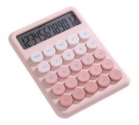 Candy - Calcolatrice a 12 cifre per professionisti finanziari, con pulsanti grandi e display trasparente, da donna