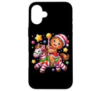 Candy Cane Carousel Deliziosi sogni di pan di zenzero Custodia per iPhone 16 Plus