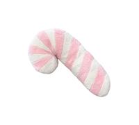 Candy Cane Christmas Pillow - Plush Striped Cushion, Soft Festive Candy Pillow with Lollipop Detail | Holiday Throw for Sofa, Bed, Living Room, Bedroom, Car Interior, Dorm, and Party Decoration