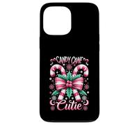 Candy Cane Cutie Natale Coquette Bow Dots Decorazione di Natale Custodia per iPhone 13 Pro Max