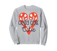 Candy Cane Cutie Natale Corrispondenza Famiglia Felpa