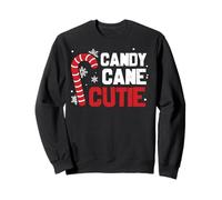 Candy Cane Cutie Natale Divertente Abbinamento Felpa