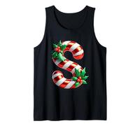 Candy Cane Lettera S Christmas Delight Canotta