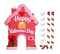 Candy Cane Mini Golf Set, Indoor Golf Campo da Golf Portatile Gioco in Legno | Divertente Coppie Uomini Donne Giocare di Gioco Strumento di Ricreazione con Club Palline per Casa Ufficio Feste