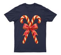 Candy Canes Christmas Holidays T-Shirt Uomo Maglietta Donna Grafica Unisex Top
