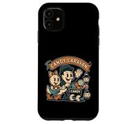 Candy Caravan Ghost Wagon verde acqua Custodia per iPhone 11