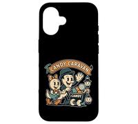 Candy Caravan Ghost Wagon verde acqua Custodia per iPhone 16
