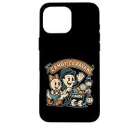 Candy Caravan Ghost Wagon verde acqua Custodia per iPhone 16 Pro Max
