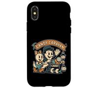 Candy Caravan Ghost Wagon verde acqua Custodia per iPhone X/XS