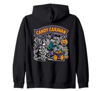 Candy Caravan Ghost Wagon Viola Felpa con Cappuccio