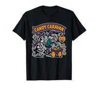 Candy Caravan Ghost Wagon Viola Maglietta