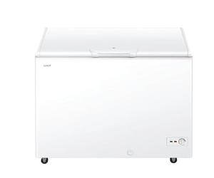 Candy CCHH 3012E - Congelatore orizzontale per cassa, larghezza 111 cm, 300 l, motore inverter, 2 cestini, controllo meccanico della temperatura, illuminazione a LED, maniglia integrata, porta con