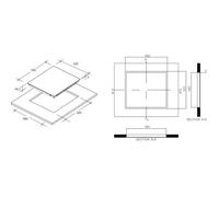 Candy Timeless CH63CT Nero Da incasso 59 cm Ceramica 3 Fornello(i)