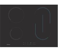 CANDY CH74BVT PIANO COTTURA, 4 zone di cotura, dimensioni: L 70 cm, P 52 piano in Vetroceramica, Nero