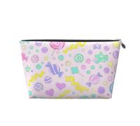Candy Chaos - Trousse da viaggio in pelle, impermeabile, per cosmetici