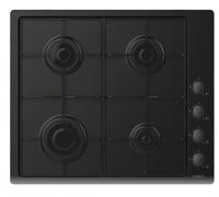 Candy chw6lbb piano cottura idea piano cottura, gas, 4 zone, nero, inox/lamiera, l x p x a (mm): 595x510x8
