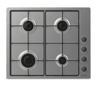 Candy Idea CHW6LBX Acciaio inox Da incasso 56 cm Gas 4 Fornello(i)