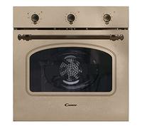 Candy Classic Forno Elettrico da Incasso Ventilato, 65 Litri, Classe A+, Funzione Pizza, 8 Programmi di Cottura con Funzione Cook Light, Design Rustico, 59,5 x 59,5 x 56,8 cm, Color Avena - FCC603NAV