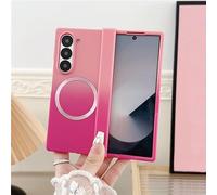 Candy Color Gradient Magnetic Case for Samsung Z Fold,Folding Candy Color Gradient Phone Case for Samsung Z Fold 7/6/5/4/3 (B,Zfold 3)