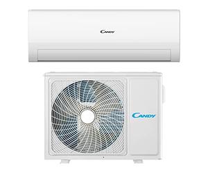 Candy, Condizionatore Smart Linea Aria, Climatizzatore Monosplit con Unità Esterna e Interna 9000 Btu, 19 dBA, con Pompa di Calore e Deumidificatore, Steri-Clean 56° e Self-Clean