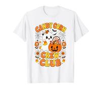 Candy Corn Crew Club Halloween Spooky Love Candy Ragazzi Ragazze Maglietta