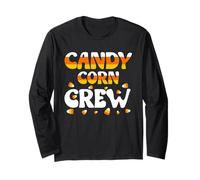 Candy Corn Crew Halloween Costume Maglia a Manica