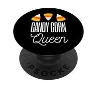 Candy Corn Queen - Divertente regalo di Halloween Candycorn PopSockets PopGrip Adesivo