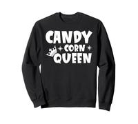 Candy Corn Queen Halloween Divertente Autunno Felpa