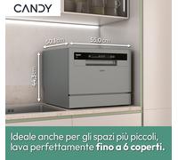 Candy RapidÓ CP 6E51LS Libera installazione 6 coperti E