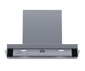 Candy CPY6MXVGG, cappa integrata da 60 cm, 3 livelli di potenza, 620 M3/H, valvola antiretorno, filtro al carbonio, filtro antigrasso in alluminio, illuminazione a LED, 69DB, inox