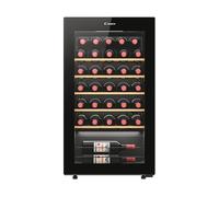 CANDY CWC034 CANTINETTA, 34 bottiglie, 5 ripiani, dimensoni: L 47,5 cm, A 85 P 45,6 Nero