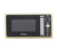 Candy Divo Forno a Microonde Vintage con Grill, 25 Litri, 900W, 6 Programmi di Cottura, Funzioni Crisp e Defrost, Child Lock, App hOn, Libera Installazione, 48,3 x 42,5 x 28,1 cm, Avena - DIVO G25CC