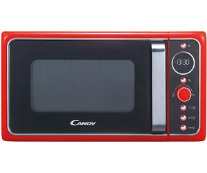 CANDY DIVO G20CR MICROONDE + GRILL, potenza microonde 700 W, capacità 20 l, 6 livelli di potenza, funzione grill 900 Rosso