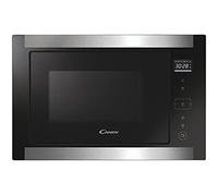 Candy Essenza MIG28TXNE - Microonde integrato con grill e telaio, 28 litri, display LED touch, potenza 900W-1100W, 8 programmi, piatto interno 31,5cm, inox anti-impronte e nero, Candy, 38,8 x 59,4 x 40,1cm