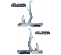 Candy Gasfire Hoover Zerowatt - Kit 2 cerniere 151 x 21 mm. complete di 2 portarulli per porta forno con doppio vetro 82338146 - KCF1792