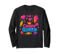 Candy Girl Caramelle Lollipop Zucchero Filato Shirt Maglia a Manica