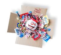Candy Happy Christmas Box 70 PZ di Snack Dolci Caramelle Lecca Lecca Assortiti OTTIMA IDEA REGALO