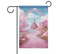 Candy Land - Bandiere da giardino primaverili estive 30,5 x 45,7 cm, double face, per esterni, bandiere stagionali e striscioni per patio, cortile, terrazza, veranda, giardino, terrazza, balcone